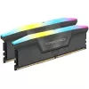 זיכרון לנייח DRAM Corsair Vengeance RGB 64GB (2x32GB) DDR5 6000MHz CL40 AMD EXPO אפור CMH64GX5M2D6000Z40 KIT 64GB (2x32GB) DDR5 6000MHz 40 1.35V