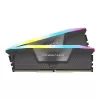 זיכרון לנייח DRAM Corsair Vengeance RGB 64GB (2x32GB) DDR5 6000MHz CL40 AMD EXPO אפור CMH64GX5M2D6000Z40 KIT 64GB (2x32GB) DDR5 6000MHz 40 1.35V