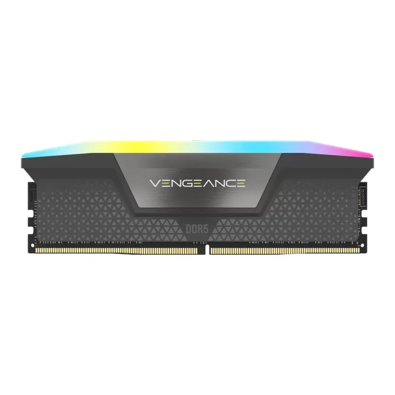 זיכרון לנייח DRAM Corsair Vengeance RGB 64GB (2x32GB) DDR5 6000MHz CL40 AMD EXPO אפור CMH64GX5M2D6000Z40 KIT 64GB (2x32GB) DDR5 6000MHz 40 1.35V