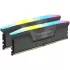 זיכרון לנייח DRAM Corsair Vengeance RGB 64GB (2x32GB) DDR5 6000MHz CL40 AMD EXPO אפור CMH64GX5M2D6000Z40 KIT 64GB (2x32GB) DDR5 6000MHz 40 1.35V