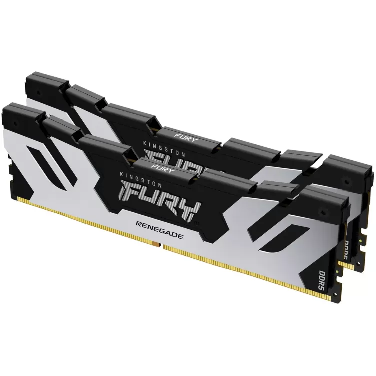 זיכרון לנייח DRAM Kingston FURY Renegade DDR5 96GB (2x48GB) 6000MHz CL32 KF560C32RSK2-96 96GB DDR5 6000MHz צבע כסוף, שחור זיכרון לנייח DRAM Kingston FURY Renegade DDR5 96GB (2x48GB) 6000MHz CL32 KF560C32RSK2-96 96GB DDR5 6000MHz צבע כסוף, שחור