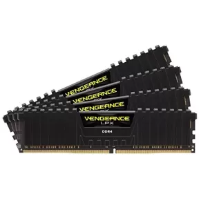Оперативная память DRAM Corsair Vengeance LPX CMK32GX4M4B3600C18 KIT 32GB (4X8GB) DDR4 3600MHz 1.35V Цвет:чёрный