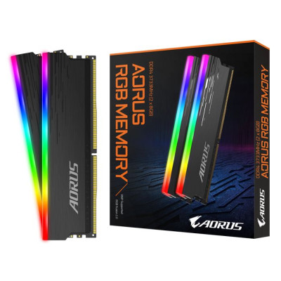 זיכרון לנייח DRAM Gigabyte AORUS RGB GP-ARS16G37 KIT 16GB (2X8GB) DDR4 3733MHz זיכרון לנייח DRAM Gigabyte AORUS RGB GP-ARS16G37 KIT 16GB (2X8GB) DDR4 3733MHz