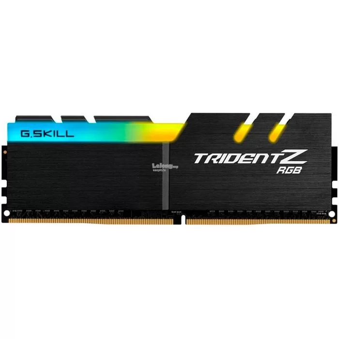Desktop Memory DRAM G.Skill Trident Z RGB F4-3600C16D-16GTZRC KIT 16GB (2X8GB) DDR4 DIMM 3600MHz 16-19-19-39 1.2V OEM, no package Color:black