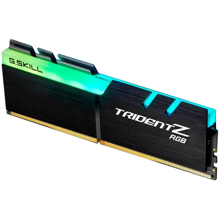 Desktop Memory DRAM G.Skill Trident Z RGB F4-3600C16D-16GTZRC KIT 16GB (2X8GB) DDR4 DIMM 3600MHz 16-19-19-39 1.2V OEM, no package Color:black