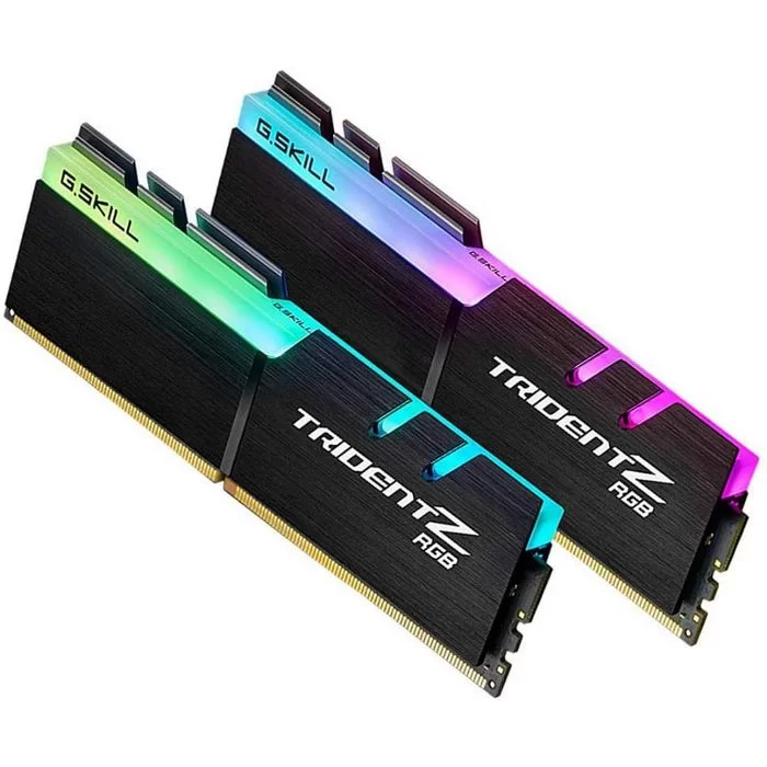 Desktop Memory DRAM G.Skill Trident Z RGB F4-3600C16D-16GTZRC KIT 16GB (2X8GB) DDR4 DIMM 3600MHz 16-19-19-39 1.2V OEM, no package Color:black