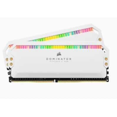 Desktop Memory DRAM Corsair DOMINATOR PLATINUM RGB CMT16GX4M2C3200C16W KIT 16GB (2X8GB) DDR4 DIMM 3200MHz 16-18-18-36 Color:white