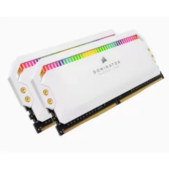 Desktop Memory DRAM Corsair DOMINATOR PLATINUM RGB CMT16GX4M2C3200C16W KIT 16GB (2X8GB) DDR4 3200MHz 16-18-18-36 Color:white