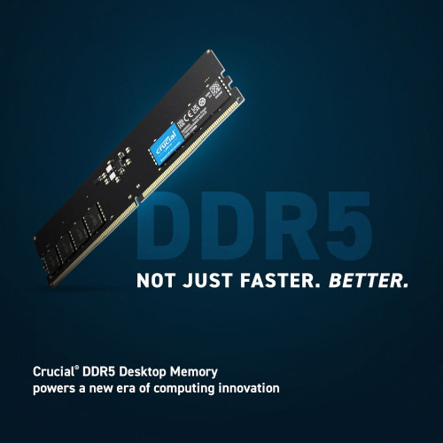 זיכרון לנייח DRAM Crucial CT16G48C40U5 16GB DDR5 4800MHz 40-39-39 1.1V