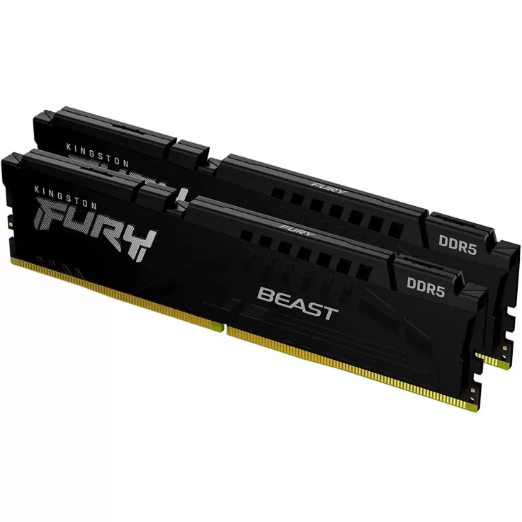 Desktop Memory DRAM Kingston Fury Beast KF548C38BBK2-32 KIT 32GB (2x16GB) DDR5 4800MHz CL38 Color:black