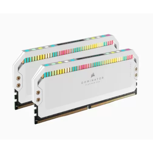 זיכרון לנייח DRAM Corsair DOMINATOR PLATINUM RGB CMT64GX5M2B5200C40W KIT 64GB (2X32GB) DDR5 DIMM 5200MHz 40-40-40-77 צבע לבן זיכרון לנייח DRAM Corsair DOMINATOR PLATINUM RGB CMT64GX5M2B5200C40W KIT 64GB (2X32GB) DDR5 DIMM 5200MHz 40-40-40-77 צבע לבן
