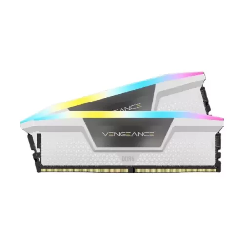 זיכרון לנייח DRAM Corsair VENGEANCE CMH32GX5M2B5200C40W KIT 32GB (2x16GB) DDR5 DIMM 5200MHz CL40 1.25V צבע לבן