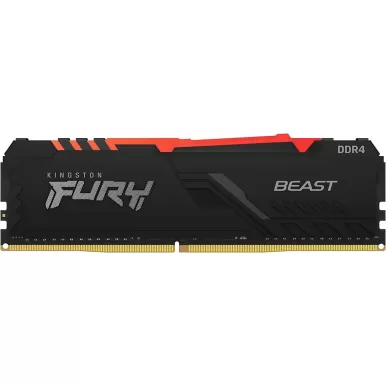 זיכרון לנייח DRAM Kingston Fury Beast RGB KF432C16BBAK2/16 KIT 16GB (2X8GB) DDR4 DIMM 3200MHz 16-18-18 1.35V צבע שחור זיכרון לנייח DRAM Kingston Fury Beast RGB KF432C16BBAK2/16 KIT 16GB (2X8GB) DDR4 DIMM 3200MHz 16-18-18 1.35V צבע שחור