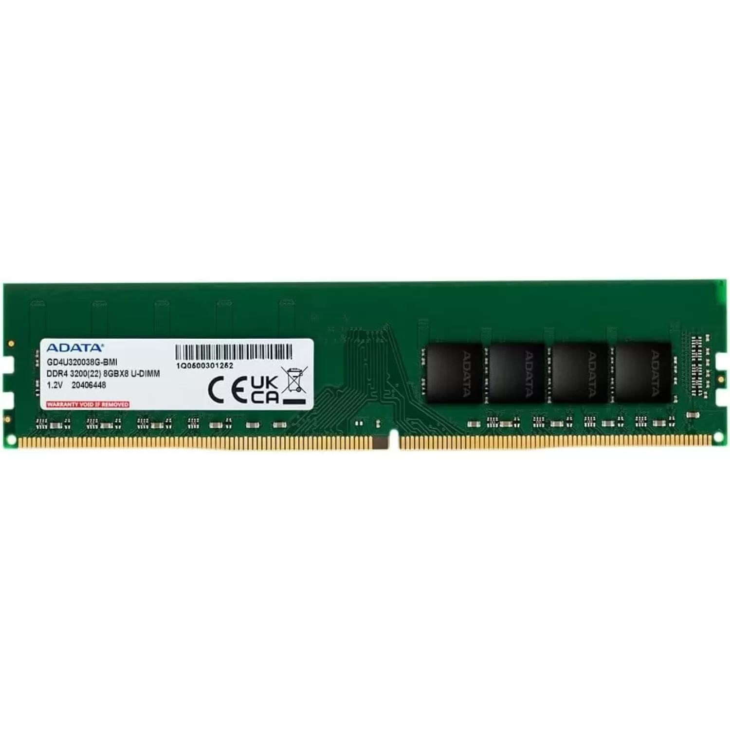 Desktop Memory DRAM Adata Premier AD4U32008G22-SGN 8GB DDR4 DIMM 3200MHz CL22 Color:green