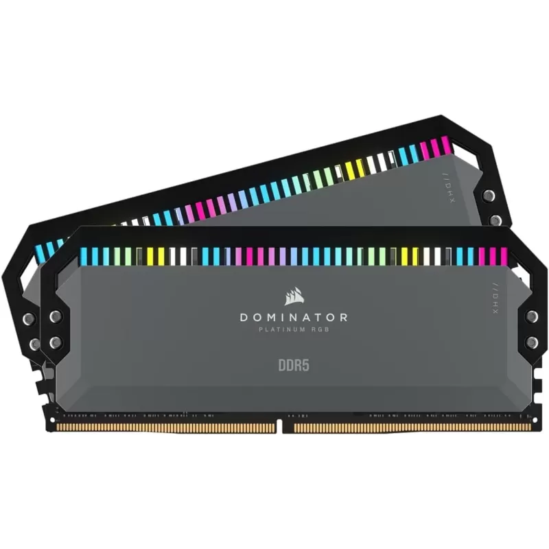 Desktop Memory DRAM Corsair DOMINATOR PLATINUM RGB CMT64GX5M2B6000Z40 AMD EXPO CMT64GX5M2B6000Z40 KIT 64GB (2X32GB) DDR5 DIMM 6000MHz CL40 Color:black
