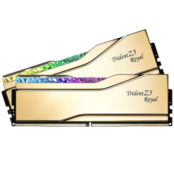 זיכרון לנייח DRAM G.Skill Trident Z5 Royal זהב 6000J2836G32GX2-TR5G KIT 64GB
