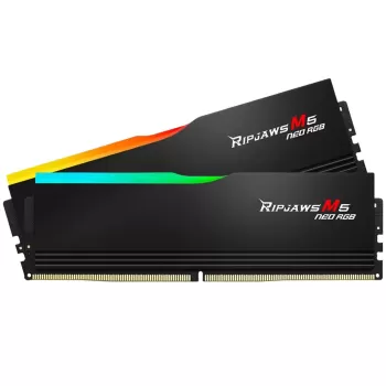 Оперативная память DRAM G.Skill Ripjaws M5 Neo RGB 6000J2836G16GX2-RM5NRK KIT 32GB (2x16GB) DDR5 DIMM 6000MHz CL28 1.4V Цвет:чёрный