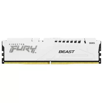 זיכרון לנייח DRAM Kingston DDR5 32GB 6000 CL36 FURY Beast לבן KF560C36BWE-32 32GB DDR5 DIMM 6000MHz