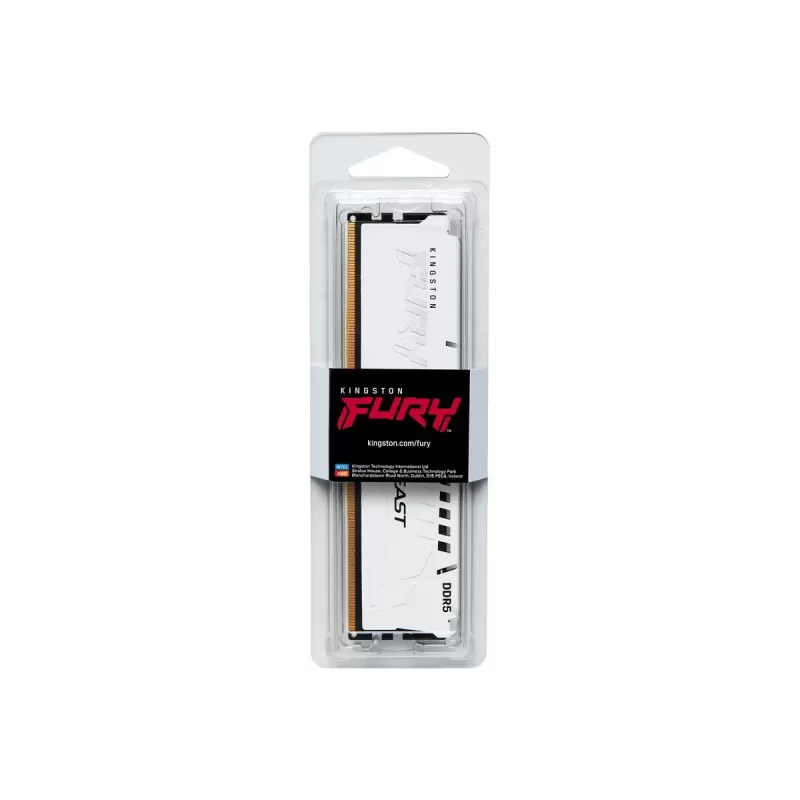Desktop Memory DRAM Kingston DDR5 32GB 6000 CL36 FURY Beast white KF560C36BWE-32 32GB DDR5 DIMM 6000MHz