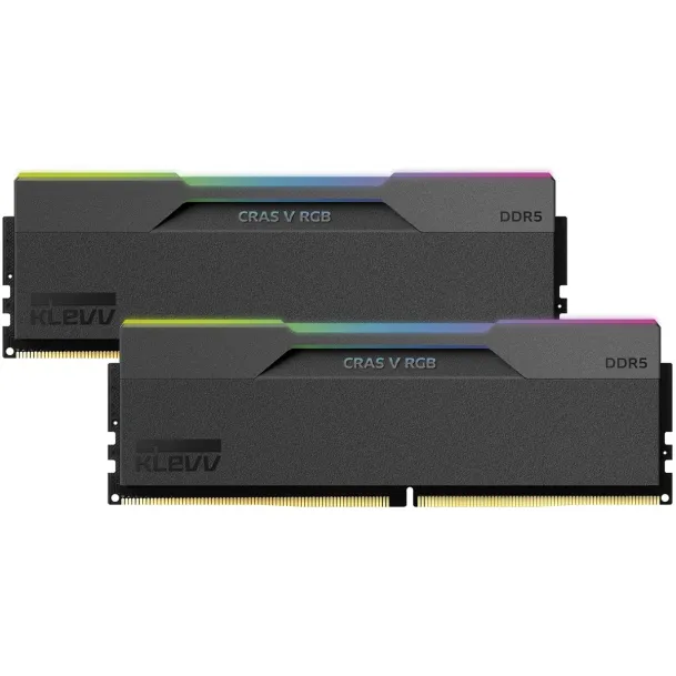 Оперативная память DRAM Klevv CRAS V RGB 32GB (2x16GB) DDR5 6000MHz CL28 KD5AGUA80-60B280G 32GB DDR5 6000MHz Цвет:чёрный