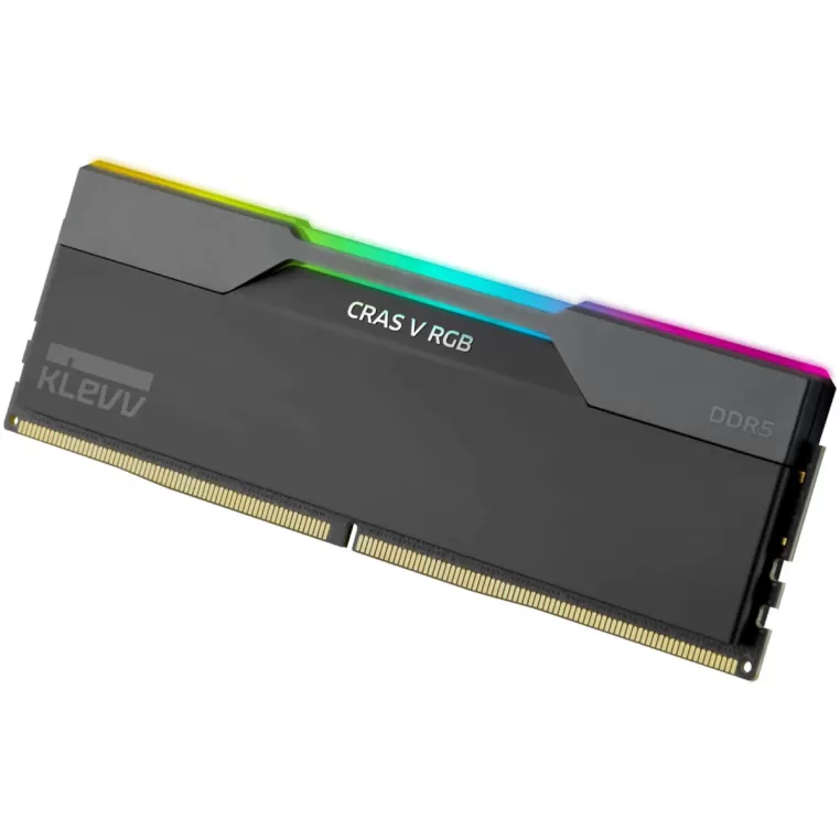 Оперативная память DRAM Klevv DDR5 64GB (2x32GB) 6400 CL32 CRAS V RGB Black KD5BGUA80-64A320G KIT 64GB (2x32GB) DDR5 6400MHz CL32 Цвет:чёрный