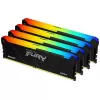 Desktop Memory DRAM Kingston FURY Beast RGB DDR4 32GB Kit (4x8) 3600MHz CL17 black KF436C17BB2AK4/32 32GB DDR4 3600MHz