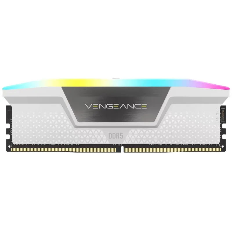 Desktop Memory DRAM Corsair Vengeance RGB DDR5 16GB 6000MHz CL38 white CMH16GX5M1D6000Z38W 16GB DDR5 6000MHz