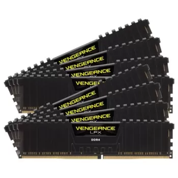 Оперативная память DRAM Corsair VENGEANCE LPX  CMK64GX4M8A2666C16 KIT 64GB (8x8GB) DDR4 2666MHz 1.2V Цвет:чёрный