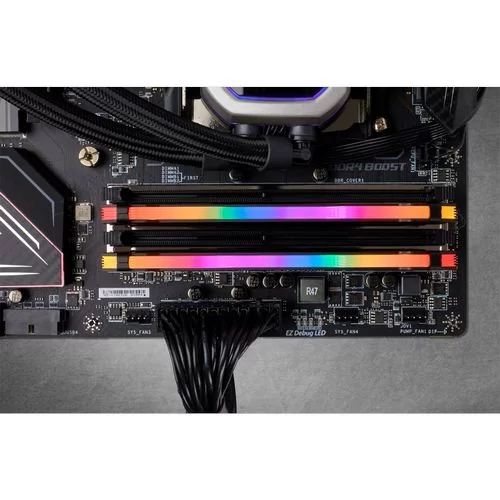 Desktop Memory DRAM Corsair VENGEANCE RGB PRO CMW16GX4M2A2666C16 KIT 16GB (2X8GB) DDR4 DIMM 2666MHz Color:black