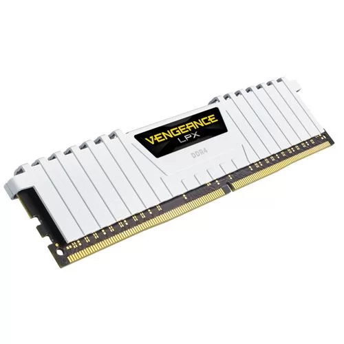 זיכרון לנייח DRAM Corsair VENGEANCE LPX CMK16GX4M2D3000C16W KIT 16GB (2X8GB) DDR4 DIMM 3000MHz CL16 צבע לבן