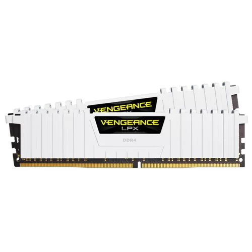 זיכרון לנייח DRAM Corsair VENGEANCE LPX CMK16GX4M2D3000C16W KIT 16GB (2X8GB) DDR4 DIMM 3000MHz CL16 צבע לבן