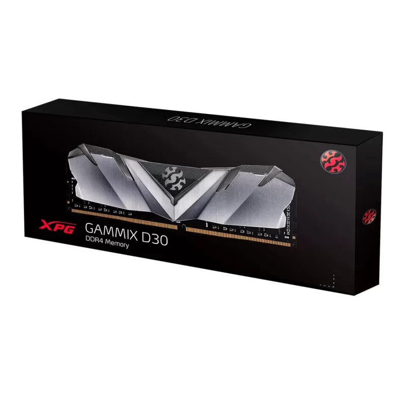 Оперативная память DRAM Adata XPG GAMMIX D30 AX4U360038GASB 8GB DDR4 DIMM 3600MHz CL 18-20-20 Цвет:чёрный