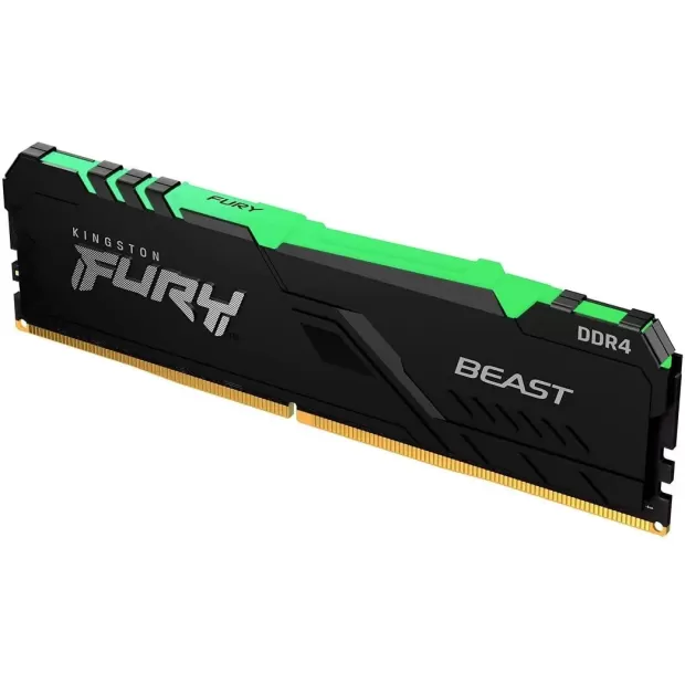 Desktop Memory DRAM Kingston Fury Beast RGB KF436C18BBA/32 32GB DDR4 DIMM 3600MHz CL18 Color:black Desktop Memory DRAM Kingston Fury Beast RGB KF436C18BBA/32 32GB DDR4 DIMM 3600MHz CL18 Color:black