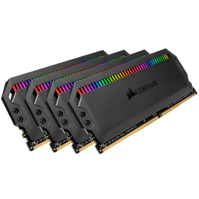 Desktop Memory DRAM Corsair DOMINATOR PLATINUM RGB CMT128GX4M4D3600C18 KIT 128GB (4X32GB) DDR4 DIMM 3600MHz CL18 Color:black Desktop Memory DRAM Corsair DOMINATOR PLATINUM RGB CMT128GX4M4D3600C18 KIT 128GB (4X32GB) DDR4 DIMM 3600MHz CL18 Color:black