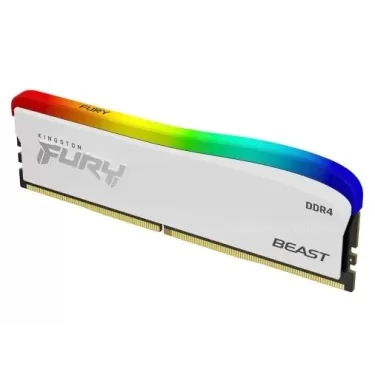 Desktop Memory DRAM Kingston Fury Beast RGB Limited Edition KF432C16BWA/16 16GB DDR4 DIMM 3600MHz CL16 1.35V Color:white
