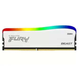 Desktop Memory DRAM Kingston Fury Beast RGB Limited Edition KF432C16BWA/16 16GB DDR4 DIMM 3600MHz CL16 1.35V Color:white