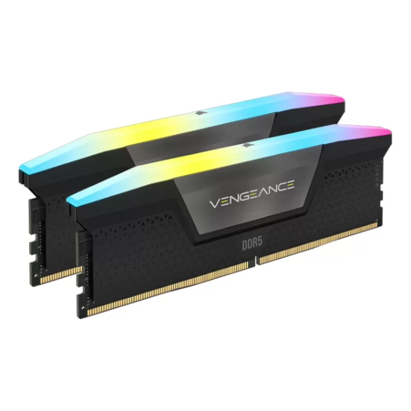 זיכרון לנייח DRAM Corsair Vengeance CMH48GX5M2E6000C36 KIT 48GB (2x24GB) DDR5 DIMM 6000MHz CL36 צבע שחור