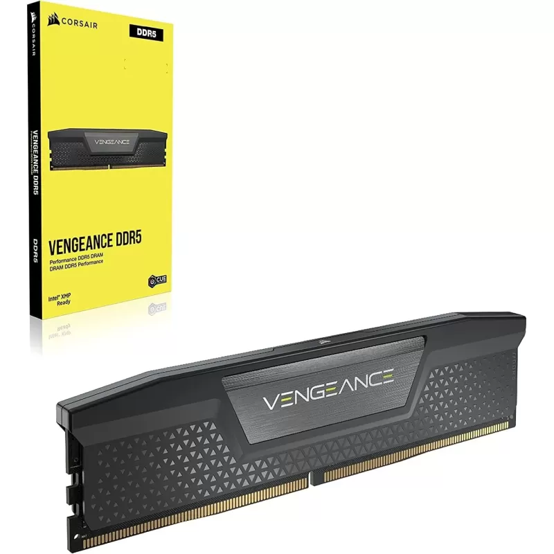 Desktop Memory DRAM Corsair VENGEANCE RGB CMK64GX5M2B6000C30 KIT 64GB (2X32GB) DDR5 6000MHz CL30 Color:black