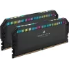 Desktop Memory DRAM Corsair DOMINATOR PLATINUM RGB CMT64GX5M2B6000C40 KIT 64GB (2X32GB) DDR5 DIMM 6000MHz CL40 Color:black