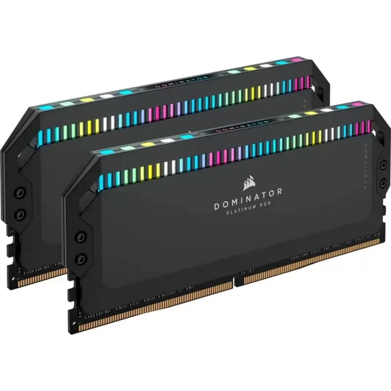 Desktop Memory DRAM Corsair DOMINATOR PLATINUM RGB CMT64GX5M2B6000C40 KIT 64GB (2X32GB) DDR5 DIMM 6000MHz CL40 Color:black