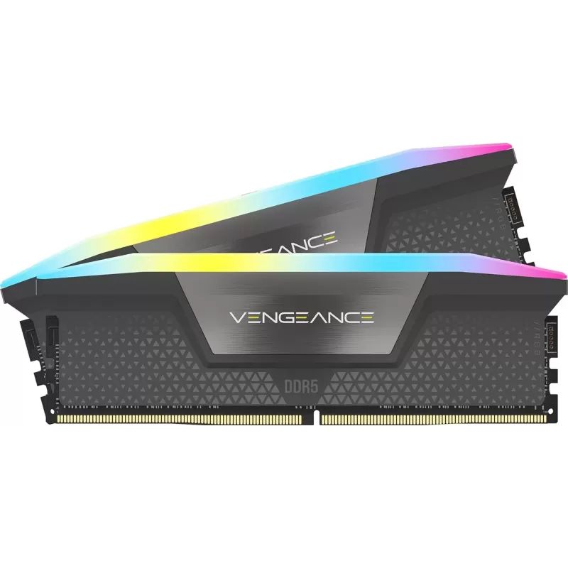 Оперативная память DRAM Corsair VENGEANCE RGB CMH64GX5M2B5200Z40K KIT 64GB (2X32GB) DDR5 DIMM 5200MHz C40 Цвет:чёрный