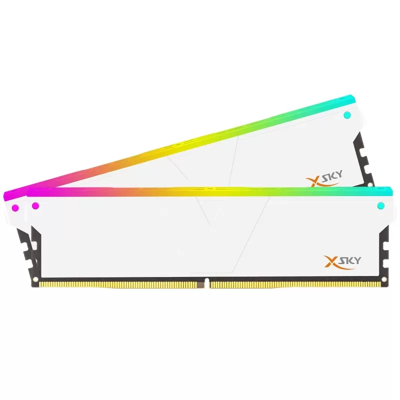זיכרון לנייח DRAM V-COLOR Manta XFinity RGB TMXSAL1660828WWK KIT 32GB (2x16GB) DDR5 DIMM 6000MHz CL28 XMP 3.0 1.25V צבע לבן זיכרון לנייח DRAM V-COLOR Manta XFinity RGB TMXSAL1660828WWK KIT 32GB (2x16GB) DDR5 DIMM 6000MHz CL28 XMP 3.0 1.25V צבע לבן