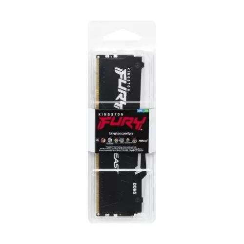 זיכרון לנייח DRAM Kingston FURY Beast KF552C40BB2-16 32GB DDR5 DIMM 5200MHz 40 1.25V צבע שחור