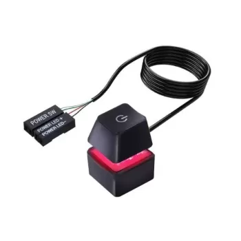 כפתור כיבוי והדלקה Pc Power Reset Button With RGB
