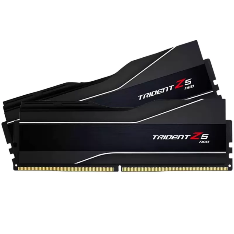 זיכרון לנייח DRAM G.Skill Trident Z5 Neo 6000J3636F16GX2-TZ5N KIT 32GB (2x16GB) DDR5 DIMM 6000MHz CL36 Intel XMP 3.0 and AMD EXPO 1.35V צבע שחור