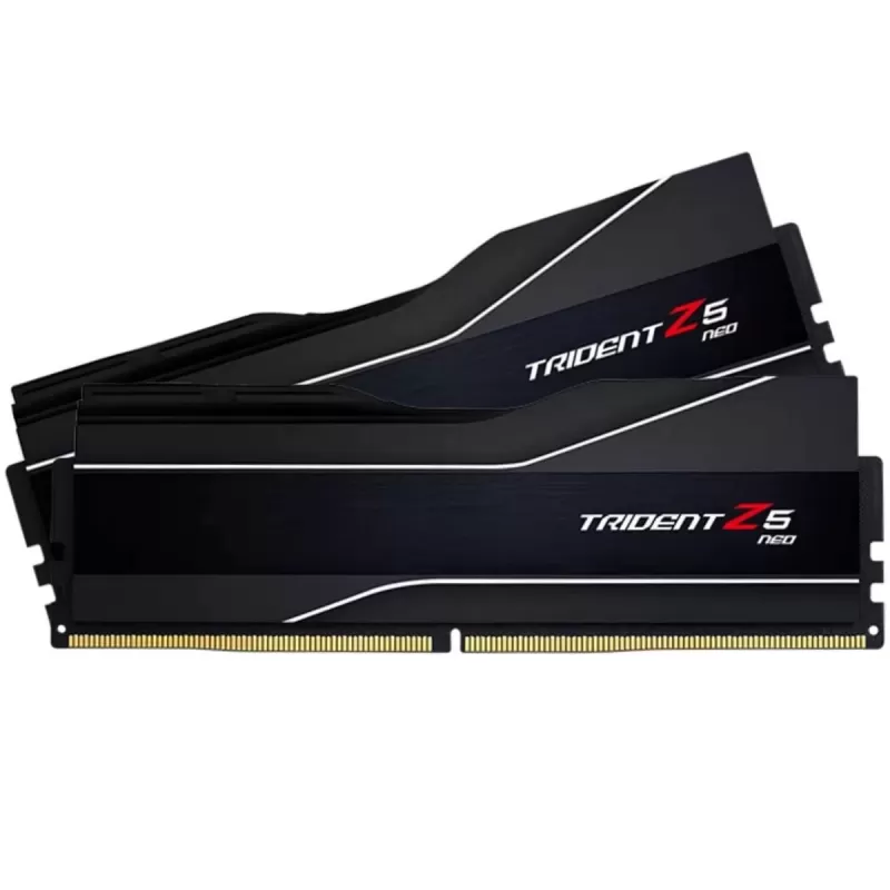 זיכרון לנייח DRAM G.Skill Trident Z5 Neo 6000J3636F16GX2-TZ5N KIT 32GB (2x16GB) DDR5 DIMM 6000MHz CL36 Intel XMP 3.0 and AMD EXPO 1.35V צבע שחור
