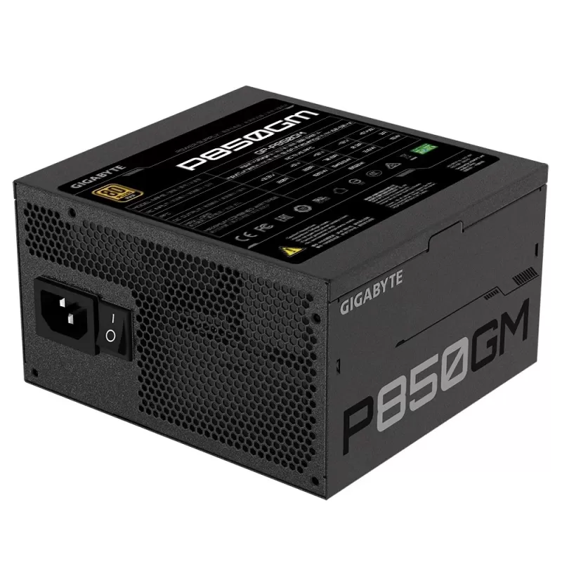 ספק כוח Gigabyte P850GM GP-P850GM מודולרי מלא 80 Plus Gold 850W