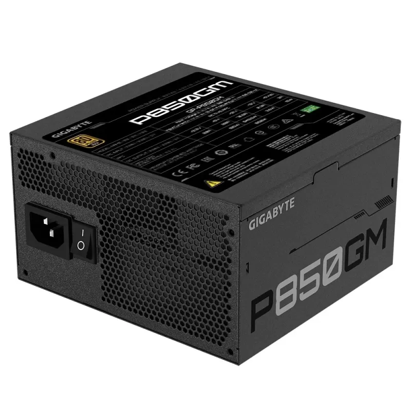 ספק כוח Gigabyte P850GM GP-P850GM מודולרי מלא 80 Plus Gold 850W