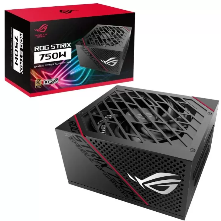 Блок Питания Asus ROG Strix ROG-STRIX-750G Полностью Модулярный 80 Plus Gold 750W Блок Питания Asus ROG Strix ROG-STRIX-750G Полностью Модулярный 80 Plus Gold 750W