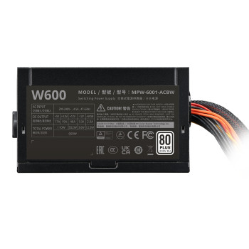 ספק כוח Cooler Master LITE NEX WHITE 600 230V MPW-6001-ACBW-BWO לא מודולרי 80 ספק כוח Cooler Master LITE NEX WHITE 600 230V MPW-6001-ACBW-BWO לא מודולרי 80